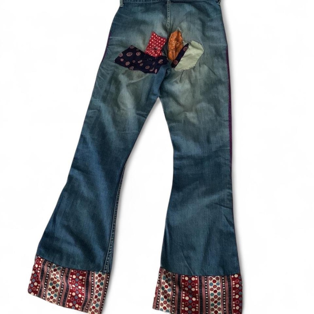 Patchwork Flared Jeans Extra Small